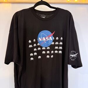 Official NASA x Atari Space Invaders Aliens Black Tee 3XL - Graphic Tee!